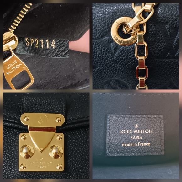 Louis Vuitton✨️Saint Germain MM Monogram Empreinte Noir Black Chain Bag PRISTINE - Picture 11 of 14